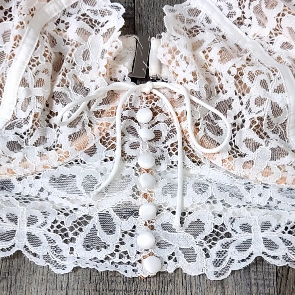 New!For Love and Lemons‎ Butterfly Lace Underwire Bra